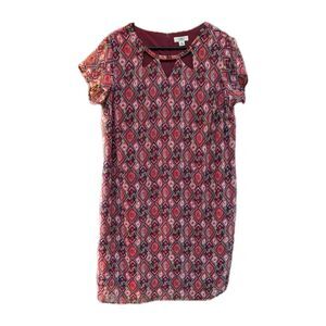 Cato Women's 16W Southwestern Geometric Cut Out Detail Midi Dress Church Easter